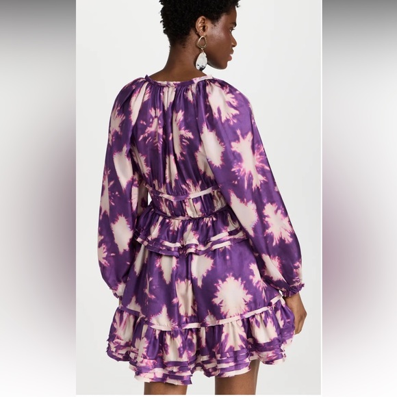 Ulla Johnson Emery Dress in Cassis Blur in Size 6 - Picture 2 of 7